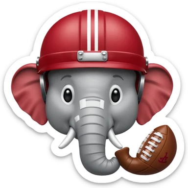 University of Alabama Roll tide elephant  sticker