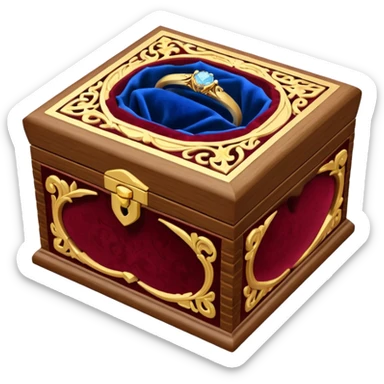 wedding ring box sticker