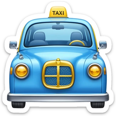 blue taxi sticker