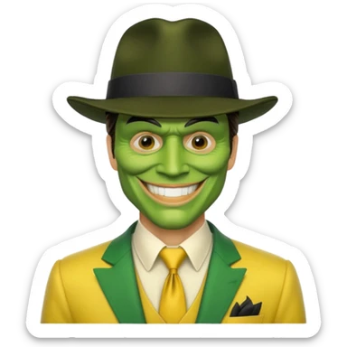 jim carrey the mask sticker