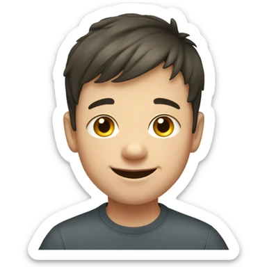 guy with downsyndrome sticker