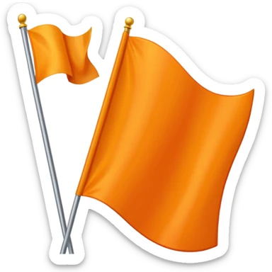 I want orange flag emoji represents hinduism sticker