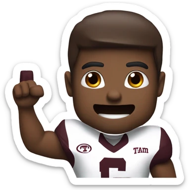 Texas A&M beating University of Texas football sticker