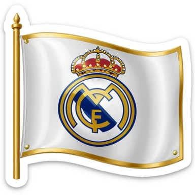 Real madrid flag sticker