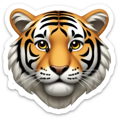 a dull, cute and classy tiger sticker
