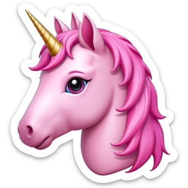 unicorn,pink sticker