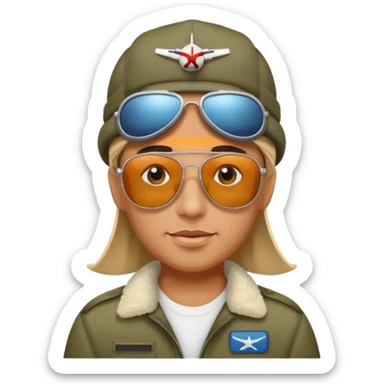 Horny airplane sticker