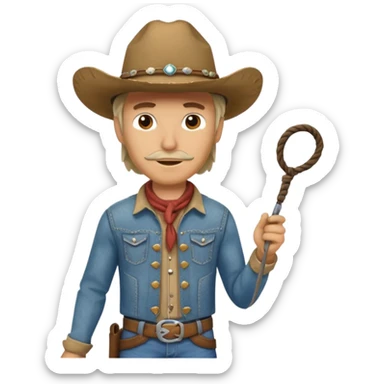 Cowboy (wild west theme) sticker