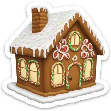 gingerbread house sticker