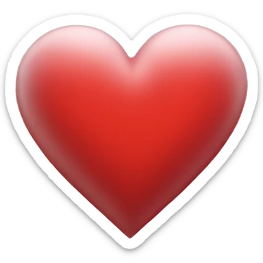 Red heart  sticker