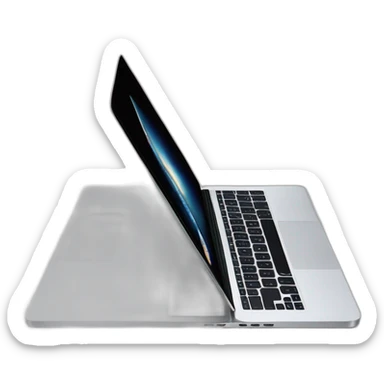 macbook pro side profile open full sticker