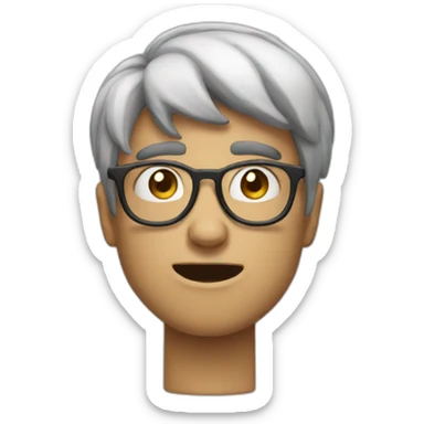 mond blow emotion nerd emoji face sticker