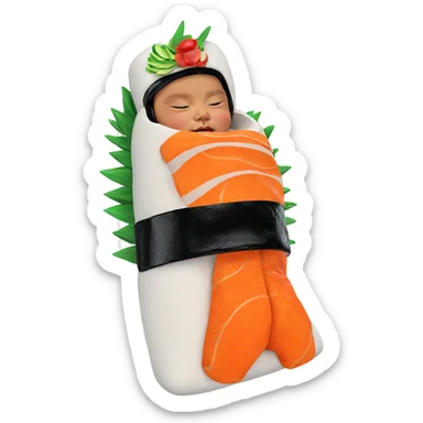 dreaming of sushi delights sticker