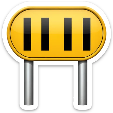 cylindrical  road sign  sticker