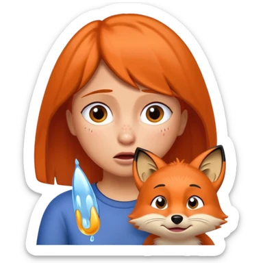 Make Dora and Swiper the fox crying sticker