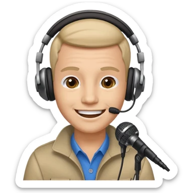 radio show host sticker