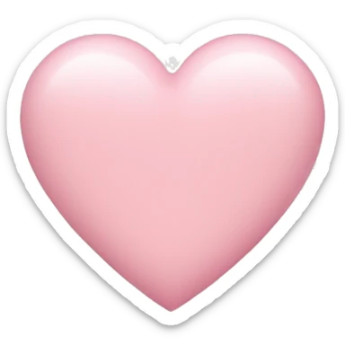 Light pink heart sticker