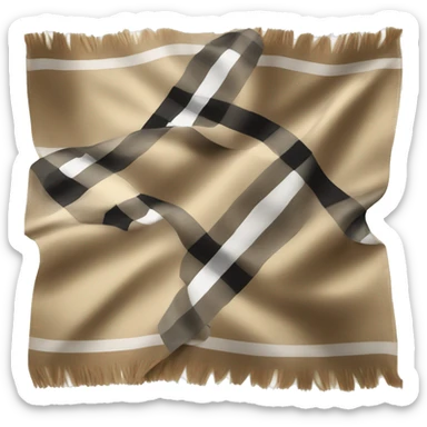 Burberry scarf sticker