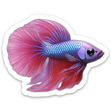 betta fish sticker