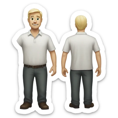 Very Tall whiteman sticker