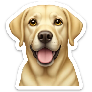 yellow Labrador   sticker
