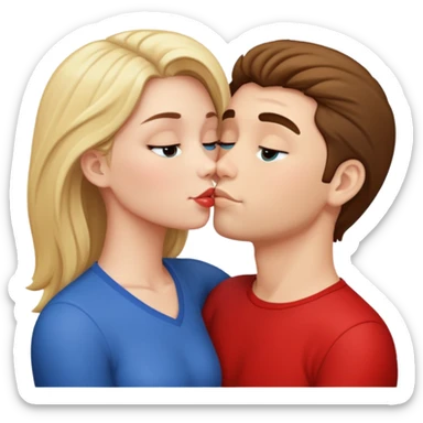 People having sex naked and kissing sticker