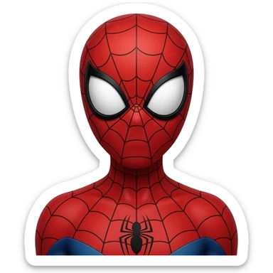 Spider-Man with heart eyes sticker