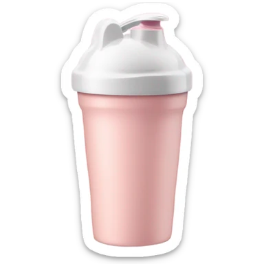 Light Pink protein shaker cup sticker
