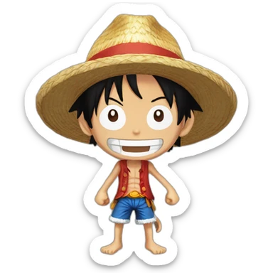 Condón monkey d luffy sticker