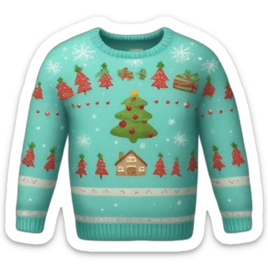 christmas sweater sticker