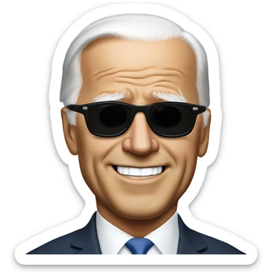 joe biden with shades sticker