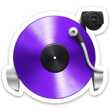 purple record sticker