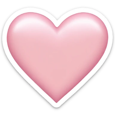 Light pink heart sticker