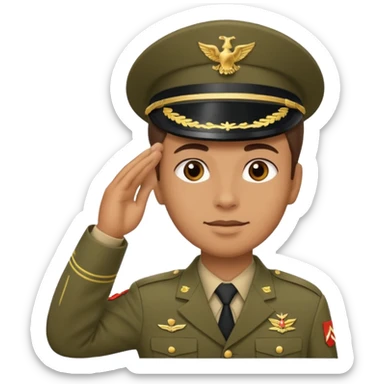 military salute sticker