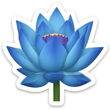 Blue lotus sticker