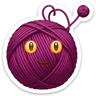 yarn ball sticker