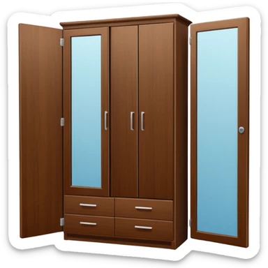 wardrobe modern closed mirror door sticker