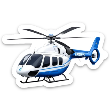 Eurocopter EC135 - Airbus Helicopters (Model Year: 2020) (Iconic colour: Blue and white) sticker