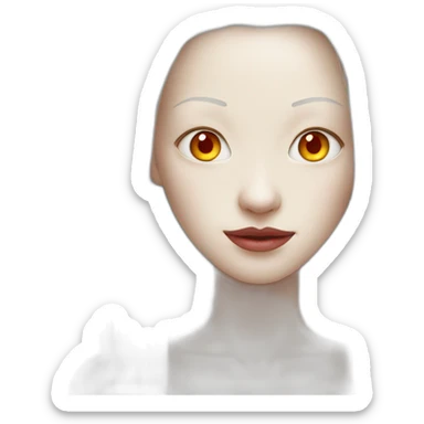 À woman albino Na’vi whit red eye from the movie avatar sticker