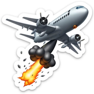 bomb dropping from an airplane sticker