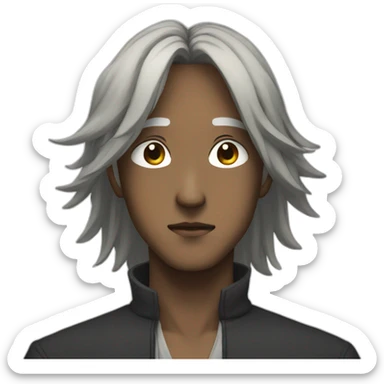 Anime serious sticker