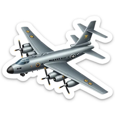 Avion militar sticker