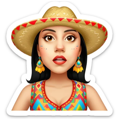 Fiestero with Sombrero sticker