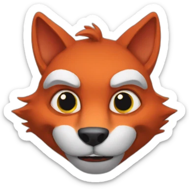 demon renard à neuf queues sticker