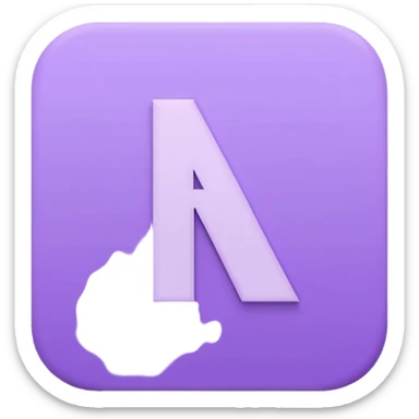 Netflix aesthetic "N" logo in pastel purple sticker