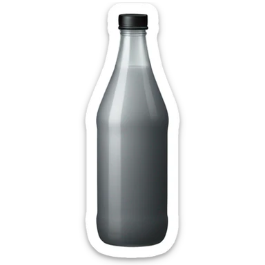 body wash in tall that tapers in in the middle  grey bottle with black lid sticker