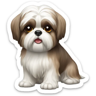 old dog shih tzu sticker