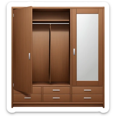 wardrobe modern closed mirror door sticker