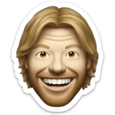 Aphex twin grinning sticker