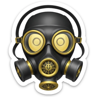 Gas mask sticker